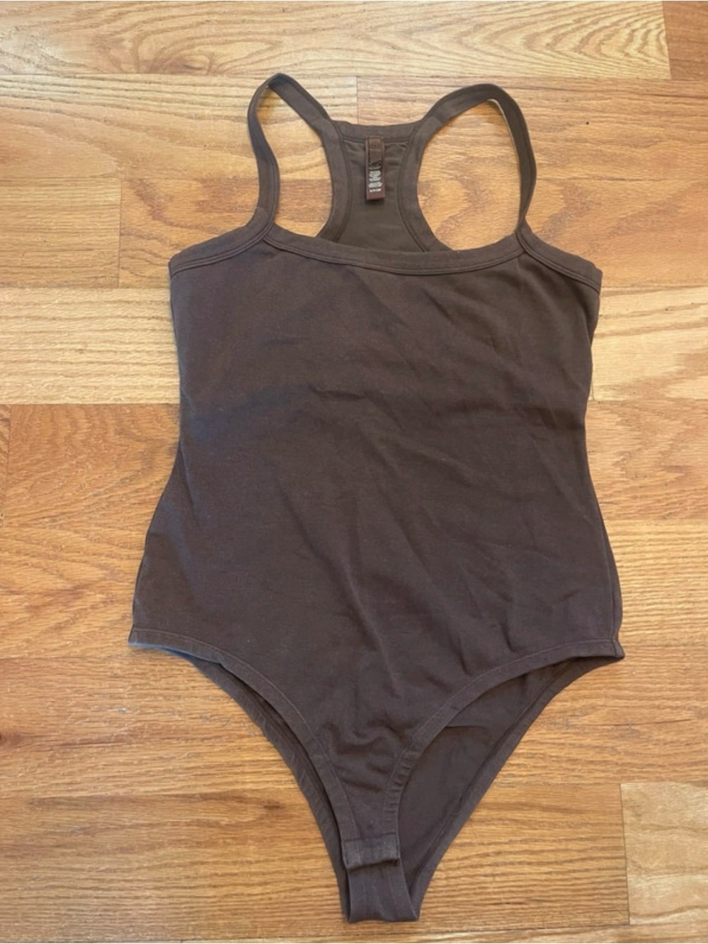 Skims Outdoor Bodysuit size small cocoa brown
